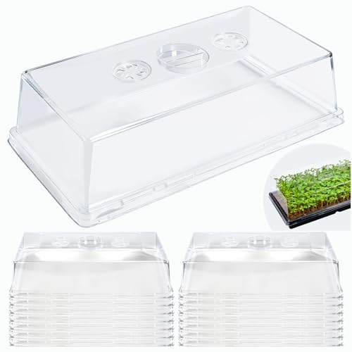 15 Pcs 4'' Tall Sturdy Humidity Domes,Taller and Thicker 1020