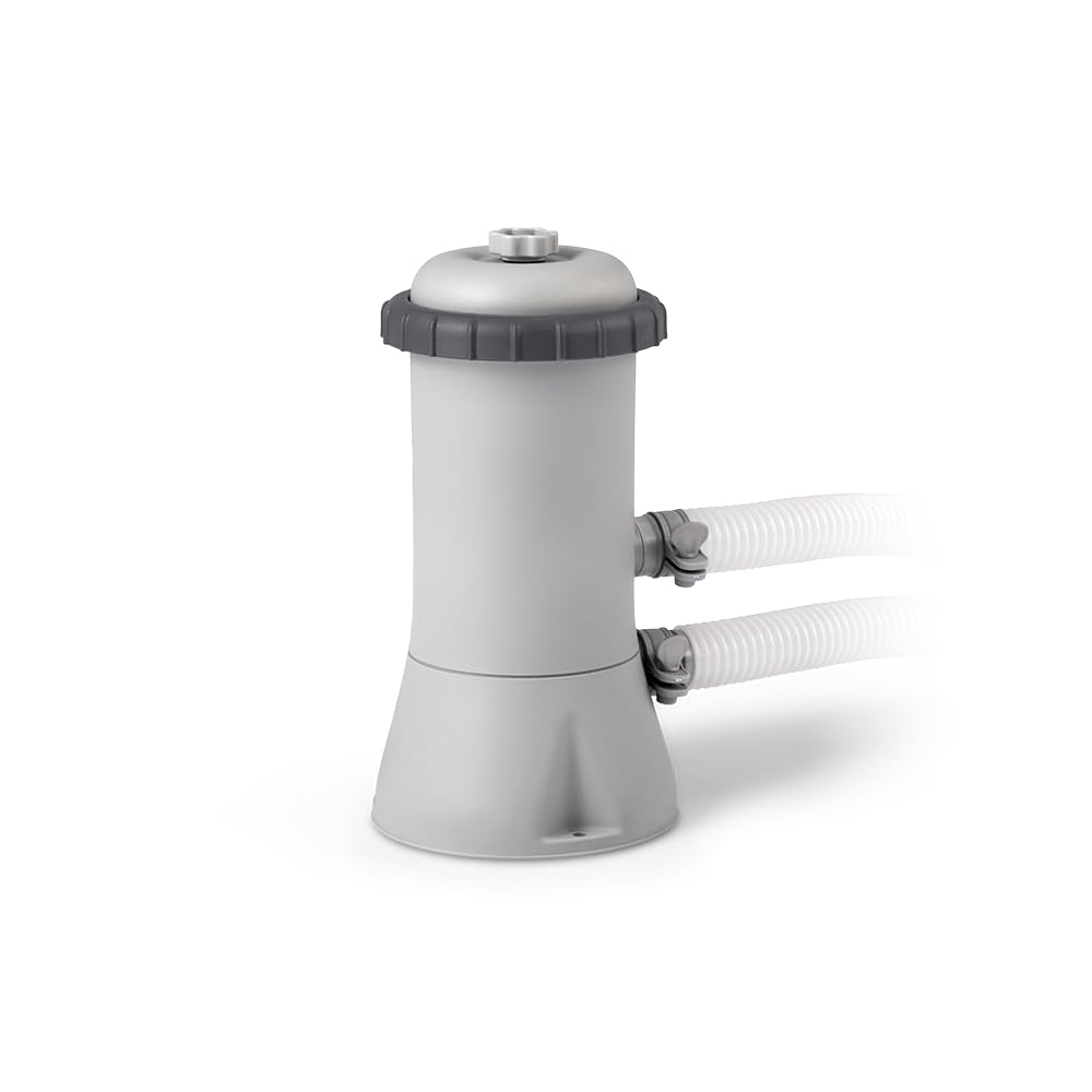 Intex 28604 530 GPH 220-240 V Cartridge Pump Pool Filter - Grey, Medium