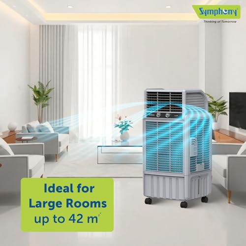 Image of Symphony More 4D 125 Desert Air Cooler | 4-Side Honeycomb Cooling Pads | 5 Star Rated | Silent Operation | Rapid Chill Technology | Easy-Fill Technology | i-Pure+ Technology | 3-Year Warranty