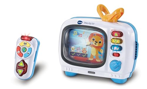 VTech Tune In TV Interactive Learning Toy Encourages Language Development Develops Fine Motor Skills Suitable for Ages 12 18 24 36 Months English Version