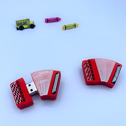 Akkordeon USB Flash Drive - Kids Hobby Flash Drive - Flash Drive Stick Pen Drive USB - Home School & College - Speicher… – Bild 4