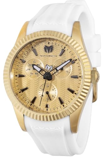 Technomarine Sea TM-724003 Reloj para Mujer - Impermeable - Analógico - Movimiento Cuarzo - Acero Inoxidable con Esfera Oro - 38mm Technomarine Sea TM-724003 Reloj para Mujer - Impermeable - Analógico - Movimiento Cuarzo - Acero Inoxidable con Esfera Oro - 38mm