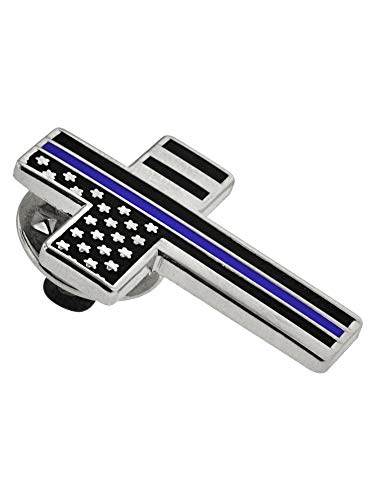 Image of PinMart's Thin Blue Line Lapel Pin