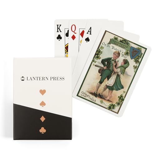 Baraja de póker vintage St. Patrick's Day 52 cartas