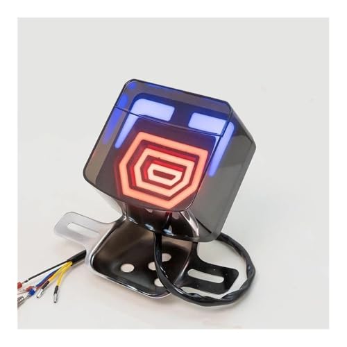 Feu arrière LED pour moto GN125 et HJ125-8 avec option stop décoratif