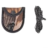 Qualoramall Corde à linge de voyage portable coupe vent avec double ligne perlée et sac de rangement camouflage pour camping, randonnée, hôtel, usage domestique (camouflage)