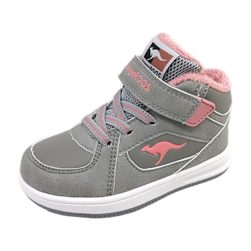 KangaROOS K-CPI Kalino Mid Kinderschuhe Mädchen Schnürstiefel Grau Freizeit, Schuhgröße:26 EU