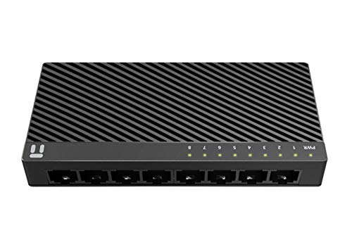 Netis St3108C 8 Port 10/100Mbps Fast Ethernet Switch | Desktop Ethernet Splitter, Ethernet Hub, Plug And Play, Traffic Optimization Auto-Negotiation Rj45 Ports With Compact Design #TOP1