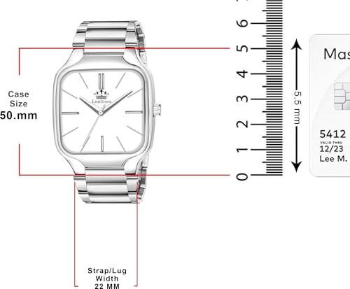 Image of LIMESTONE Classic Series Men Analog Watch - Stainless Steel Mesh Strap with Elegant Dial & Roman Numerals | Quartz Wristwatch for Casual & Formal Wear