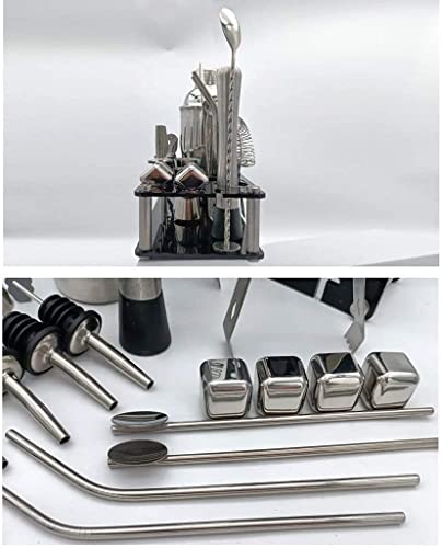 Kit Bartender 23 Piezas Acero Inoxidable con Soporte miniatura 5