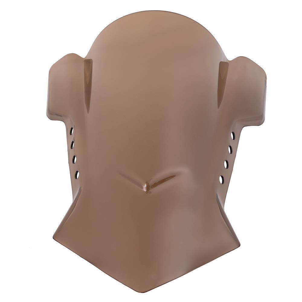 Déflecteur de vent moto universel en plastique ABS Ajustable pare-brise velo rue pare-brise de vélo de saleté pour Yamaha pour Kawasaki pour Ducati (Fumée)