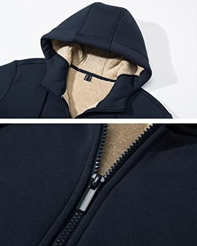 GA WEIHUA Clearance Sales,Mens Warm Sherpa Lined Crewneck Sweatshirts Fleece Pullover Tops Mid Weight Thick Thermal Sweat Shirts Basic Winter Fluffy - View #9