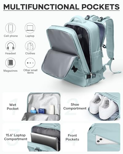 Image of coofay Vacuum Backpack Travel with Pump Vacpack Travel Backpack with Vacuum System Mochila de Viaje Compresion al Vacio Easyvacpack Airbag Backpacks for Traveling Carry on Luggage