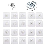 【Protección de la pared】 Sin clavos ni pegamento, el gancho Mengger no causa daños ni marcas en la pared y en las baldosas; El diseño transparente lo hace casi invisible, hermoso trébol para los textiles para el hogar.