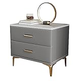  Mesita de Noche, Mesita de Noche de Almacenamiento en el Hoga Modern Simple Style End Table con 2 Cajones Elegante Mesa Auxiliar Vintage para el salón o el dormitorio 50*40*50cm,50*40*50cm,B