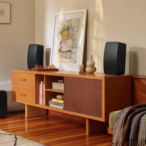 Sonos Five - Black - Wireless HiFi Speaker | Smart Orientation Sensing for Stereo or Mono | Use 2 as Home Theater Rears | AirPlay 2 | 3.5mm Line-In for Turntable - image 7