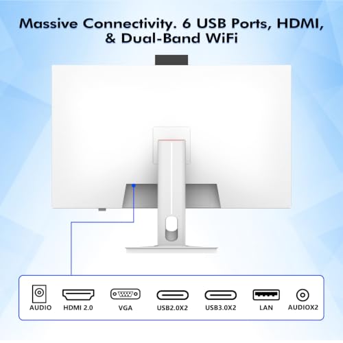 Image of 23.8 inch FHD All-in-One Desktop Computer i5-4590S 8GB RAM 256GB SSD Win11 Pro