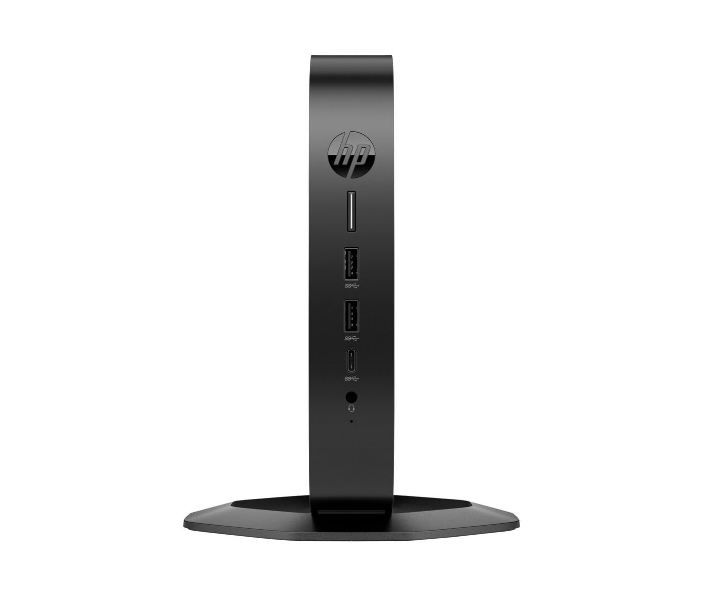 HP Elite t655 - Thin Client - SFF - 1 x Ryzen Embedded R2314 - RAM 8 GB - Flash 32 GB - eMMC - Radeon Graphics - 1 GbE, Bluetooth 5.2, Wi-​Fi 6 - Riccio OS - Nero