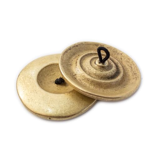 image for Corsaro Music Hand-hammered Heavy stage-quality Brass Finger Cymbals S