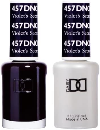 DND Gel Polish Set, Purple Collection, UV/LED Gel Polish and Air Dry Nail Lacquer, Matching Chip-Free Polish Duo, 457 Violet’s Secret, 0.5 Fl Oz