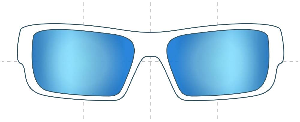 Sunglass Fix Replacement Sunglass Lenses Compatible for Maui Jim MJ266 World Cup 64mm (Non-Polarized Light-Blue Mirror Black Pair-SFxEdge)