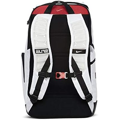 Nike Elite Pro Basketball Backpack BA6164 One Size (WHITE/UNIVERSITY RED/BLACK)