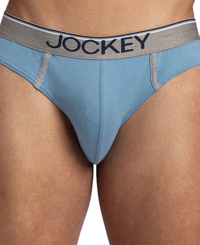 Image of Jockey 8044 Men's Super Combed Cotton Rib Solid Brief with Ultrasoft Waistband