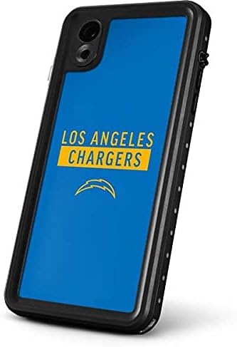 Skinit Waterproof Phone Case Compatible with iPhone XR - Officially Licensed NFL Los Angeles Chargers Blue Performance Series Design