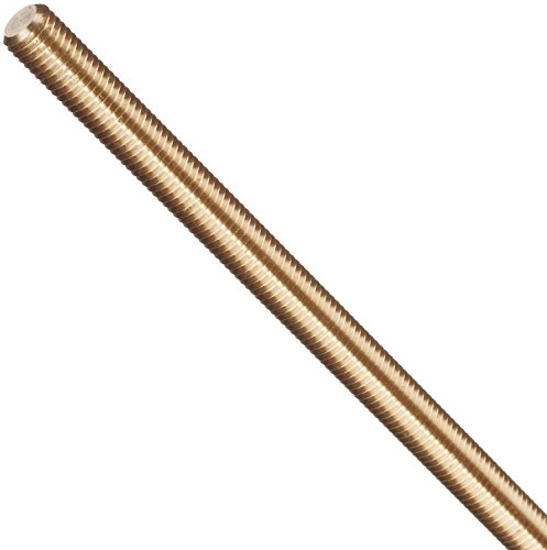 Brass Fully Threaded Rod, #4-40 Thread Size, 36