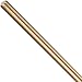 Brass Fully Threaded Rod, 3/8"-24 Thread Size, 24" Length, Right Hand Threads