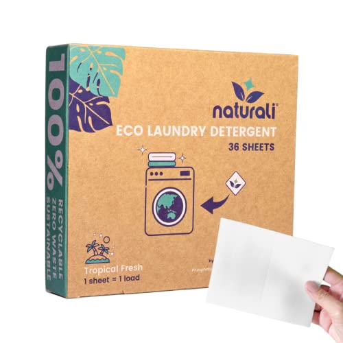 Naturali Clean - cleans naturally ECO Laundry Sheets - 36pcs Tropical Scented Sheets Multicolor