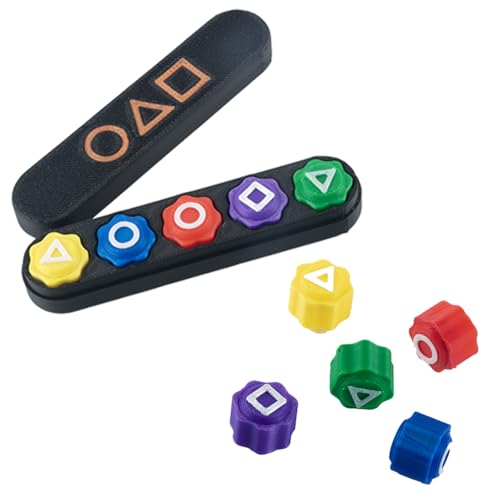 MUNSKT Gonggi Juego Del Calamar,5 Piezas Dados Juego Calamar,Coreano Popular Clásico Mini Agarrar Piedras Mano-Ojo Juegos De Coordinación, Para La Reunión Familiar TV Fans Y Niños