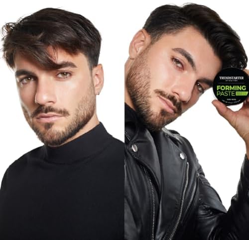 TRENDSTARTER - FORMING PASTE (4oz) (PACK OF 2) - Medium Hold - Medium Shine - Lightweight Water-Based Hair Pomade Cream - Flake-Free Hair Paste for All Hair Types