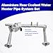 Rear Coolant Water Heater Pipe System Set Compatible with Jaguar XJ XF XE F-Pace F-Type 2013-2021, Range Rover L405 Sport L494 LR4 L319 Discovery L462 Velar L560 2014-2020 Replaces LR075991