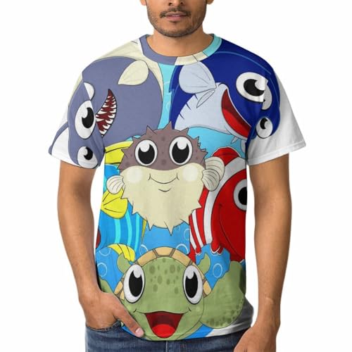T-Shirt Requin-Baleine et Tortue : Le Cadeau Parfait pour Homme Passionné