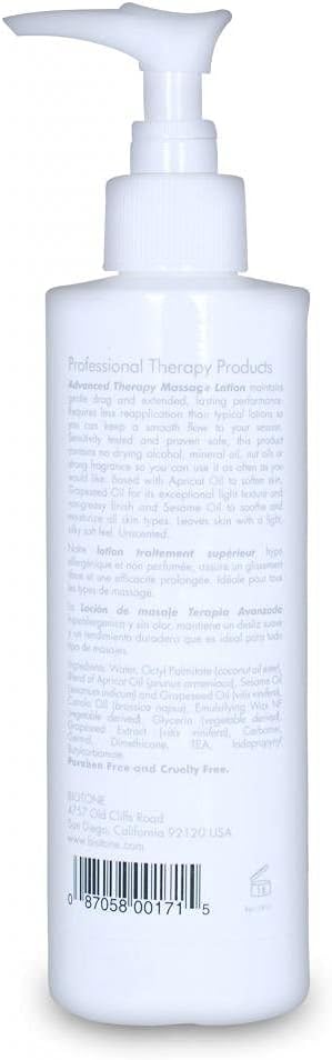 BIOTONE Advanced Therapy Massage Lotion (8 oz w/ Pump) - Pack of 2 : Health & Household