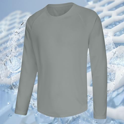 Breathable Sun Shirts for Men UV Protection UPF 50+ Long Sleeve Classic Shirts Lightweight Fishing Solid Clothing2