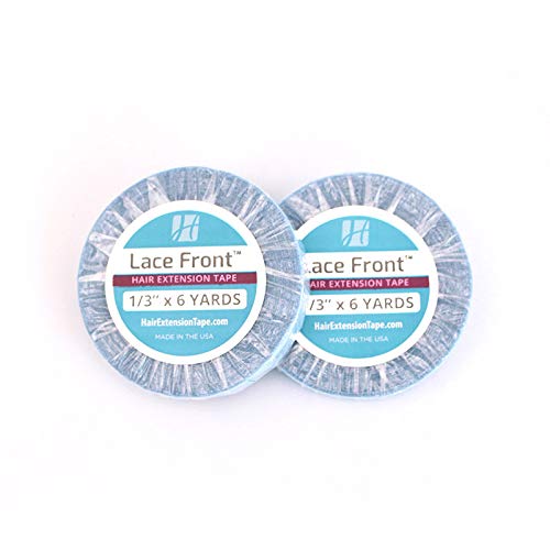 "Lace Front Support" Hair Extensions Tape Double Sided Roll Tapes Stickers Adhesive for Men Hair System Replacement Toupee Hair Extension Wig Bundles Hair Weave Closure(6 Yards & 0.8CM)