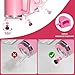 6PCS Pink Black Girl Straw Covers for Stanley Cup，Cute Silicone Straw Topper for 10mm Drinking Straw Tip Covers Stanley Cup Accessories