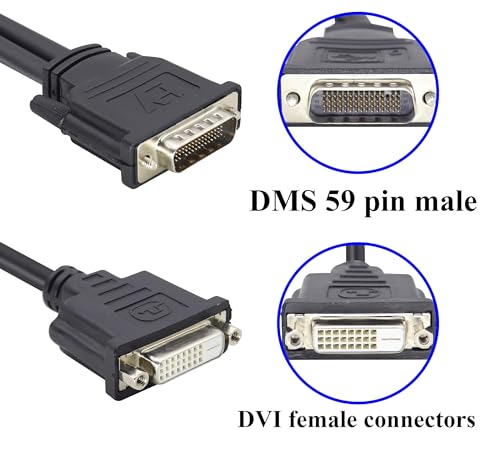 Adaptateur DMS-59 vers DVI pour brancher deux écrans sur un PC fixe - 3