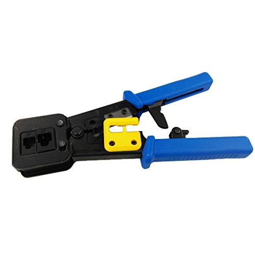 gazechimp Ferramenta De Crimpagem EZ RJ45 Para RJ-11 12 E RJ-45 - Substituição De Lâ De 1 Pacote De