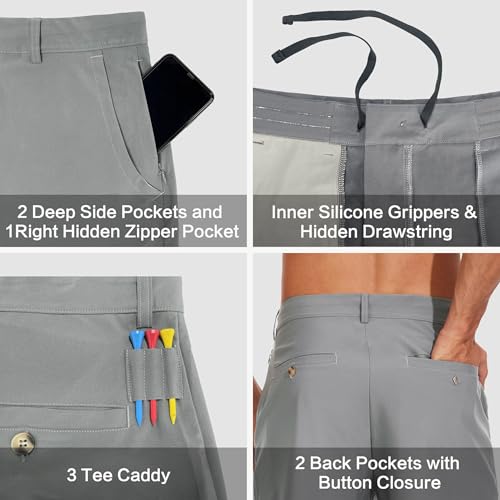 JWM Men's Stretch Golf Hybrid Shorts