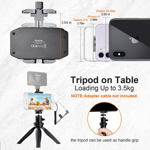 Wireless Microphone For Smartphone, Comica Cvm-Ws50(H) Handheld Microphone For Iphone/Android Phones Interview, Professional Recording Mic For Sing Video Vlog Youtube Tiktok Facebook Livestream #TOP3