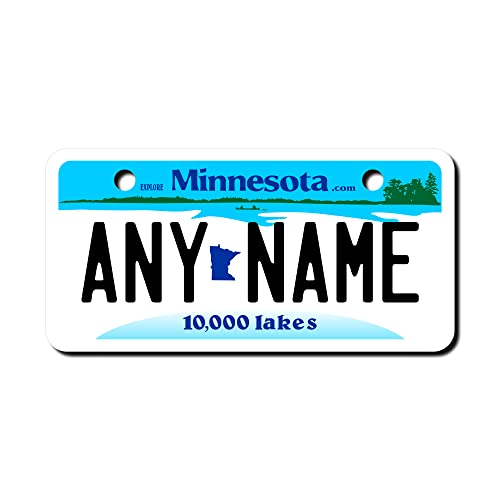 TEAMLOGO Minnesota Custom Aluminum License Plate 2" x 4