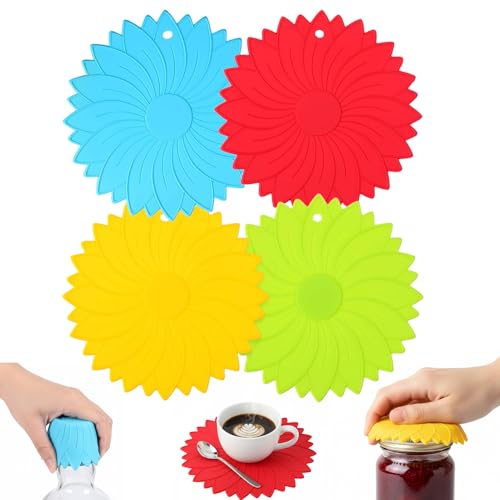 OHiZVZV Silicone Jar Opener Gripper Pads, 4-Pack