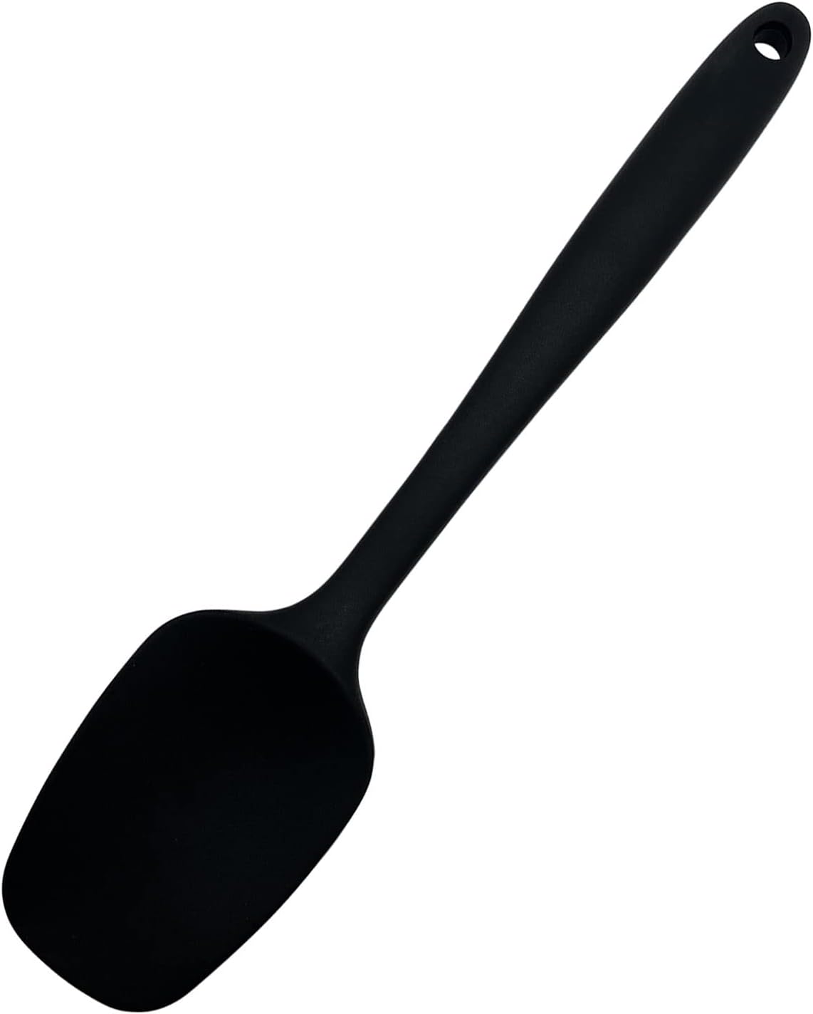 Silicone Spoon Spatula, Wok Spatula, Non-Stick Kitchen Utensils with Steel Core for Cooking, Black Silicone Spoon Spatula, Wok Spatula, Non-Stick Kitchen Utensils with Steel Core for Cooking, Black