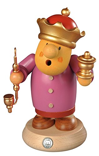 Rudolphs Schatzkiste Incensiere Uomo Müllerchen Caspar – Artigianato Tedesco Dai Monti Metalliferi, 12x16cm