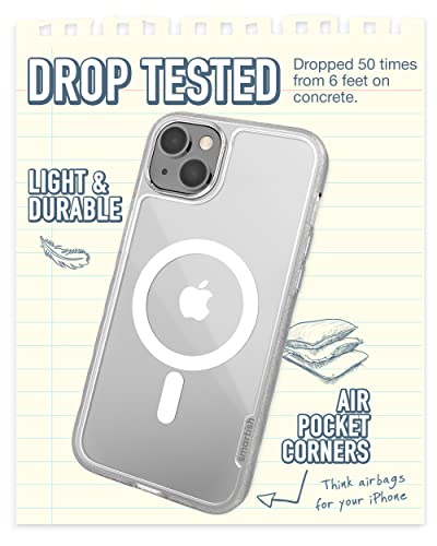 Image of Smartish iPhone 14 Plus Slim Case - Gripmunk Compatible with MagSafe [Lightweight + Protective] Thin Grip Cover - Nothin' to Hide