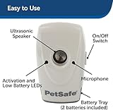 PetSafe Bellkontrolle für Innenräume, Bellsensor mit Ultraschallton, 8 M Reichweiter, 2 3V-Batterien nötig, 2er-Pack.