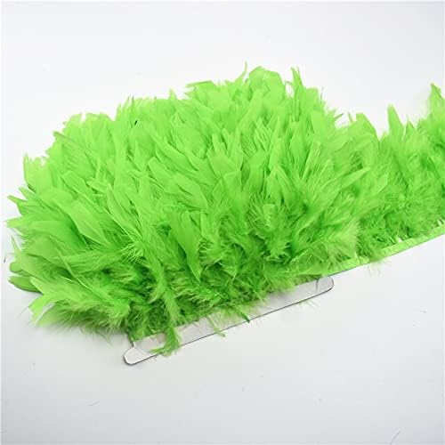 10Meters Fluffy Turkey Feathers for Crafts Ribbon Feather Trim Fringe Feather Dancer Carnival Costumes Wedding Decoration Plumas